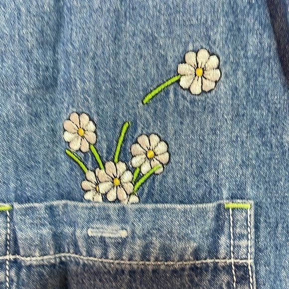 Looney Tunes Vintage Sleeveless Denim Top 90’s Tweety Bird Medium EUC - Picture 11 of 12